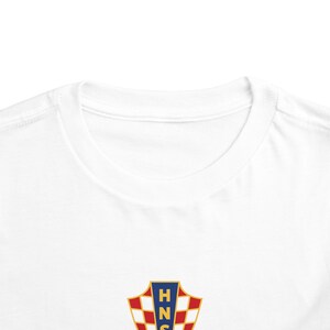 Croatian National Football Team Crest Soccer Toddler Tee | Croatian National Soccer Team Toddler Shirt Bild 12