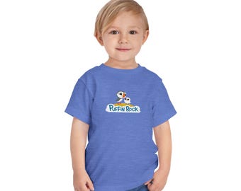 Puffin Rock logo toddler tee | Puffin cartoon shirt