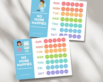 Rainbow Potty Training Reward Chart: Fun Printable for Toddlers (A4 + US Letter Digital Download