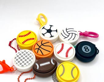 Sports Fidget Clicker Keychain ~ Stress Relief ~ Desk Toy ~ Team Gifts