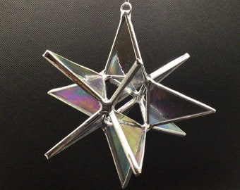 Stained glass star - Moravian star, 4" 3D 12 point