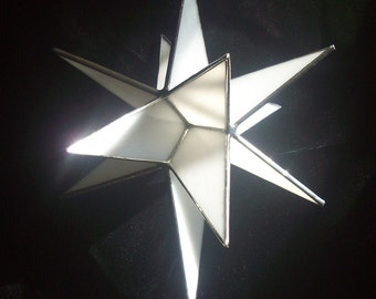 Stained Glass Bethlehem Star - 3D 12 point