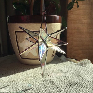 Stained glass star - 6” Bethlehem Star, 12 point