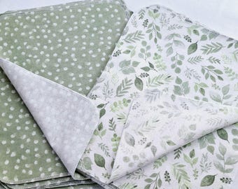 10X12 Cotton Flannel Paperless Towels: Reusable Kitchen Cloths, Sustainable Living, Set of 6