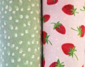 10X12 Cotton Flannel Paperless Towels: Reusable Kitchen Cloths, Flannel Napkins Set of 6 or 12