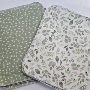 Spring cleaning must haves farmhouse kitchen decor reusable cotton unpaper towels eco friendly dishcloths plastic free home cleaning swap zero waste home essentials handmade sustainable housewarming gift kitchen swap green home Plant lover kitchen accessories monsters leaves Florida inspired green Kitchen style plant theme gift housewarming plant theme gift for graduation dorm room roommate Kitchen guest bathroom single use cloth green plant leaf leaves soft green