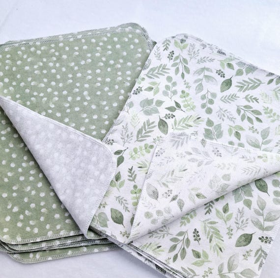 10X12 Cotton Flannel Paperless Towels: Reusable Kitchen Cloths, Sustainable Living