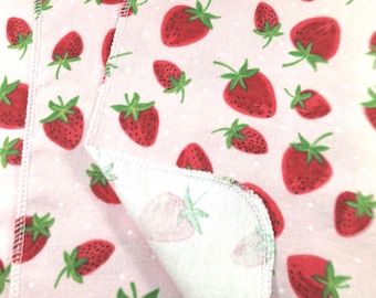 10X12 Reusable Paperless Towels, Cotton Flannel Kitchen Cloths, Napkins, Set of 6 or 12