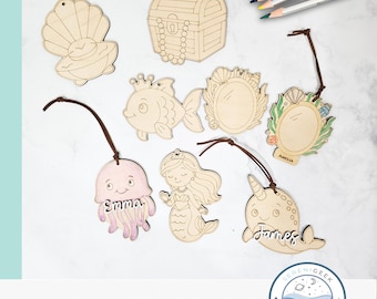 Mermaid Princess SVG: Under the Sea Laser Cut File (Digital Download)