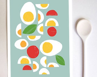 Food print - Fresh Eggs  - high quality fine art print