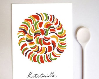 Ratatouille 2 French Cuisine Art Print / high quality fine art print