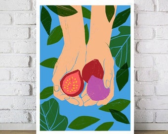 Fresh Figs  - art print  20"x27" - archival fine art giclée print