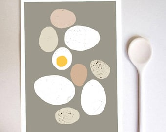 Kitchen Wall Art - Eggs  - high quality fine art print