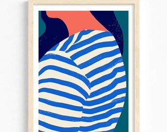 Stripes A4 Art Print / high quality fine art print