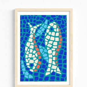 Mosaic A4 Art Print / high quality fine art print image 1