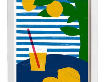 Limonade - kunstprint - 11 "x 15" - archief Fine Art Giclée print