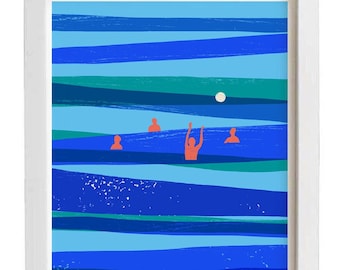 Play - Mediterranean  art print 11"x15" / 28x38 cm - archival fine art giclée print