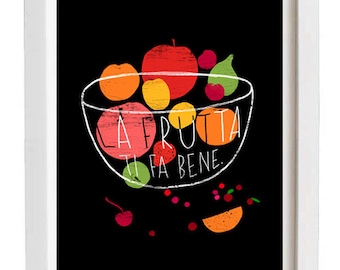 La Frutta Print 11 "x 15" - archief Fine Art Giclée print