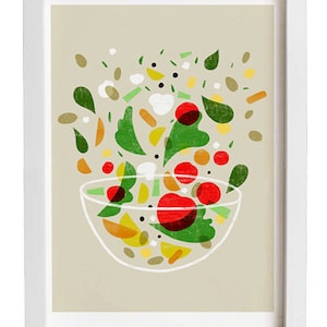 La verdura print Vegetable art 11x15 archival fine art giclée print image 2