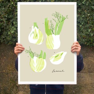 Fennel Vegetable art print 11x15 archival fine art giclée print image 3