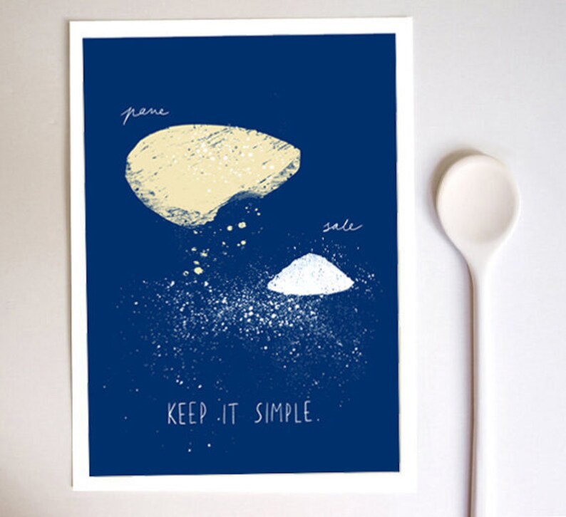 Keep it simple art print Pane e sale 11x15 Bread and salt archival fine art giclée print image 1