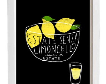 LIMONCELLO 11"x15" Italy Print - archival fine art giclée print