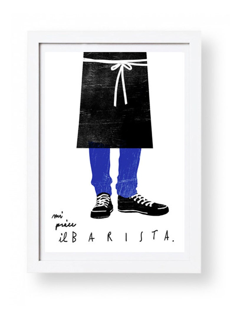 Barista Poster print 20 x 27 archivering fine art giclée print afbeelding 2