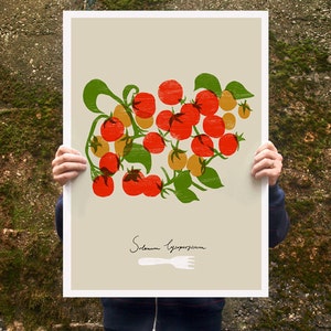 Cherry Tomatoes Poster print 20x27 archival fine art giclée print image 1