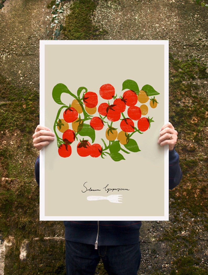 Cherry Tomatoes Poster print 20x27 archival fine art giclée print image 1