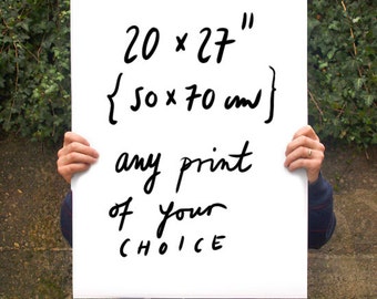 Your Choice Poster print 20"x27" - archival fine art giclée print