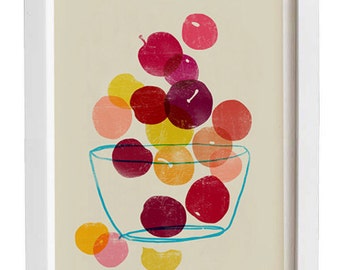 Kitchen Art  - Plums - Summer Fruit Art  / high quality fine art print