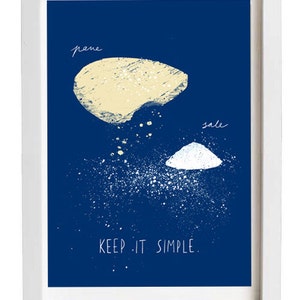 Keep it simple art print Pane e sale 11x15 Bread and salt archival fine art giclée print image 3