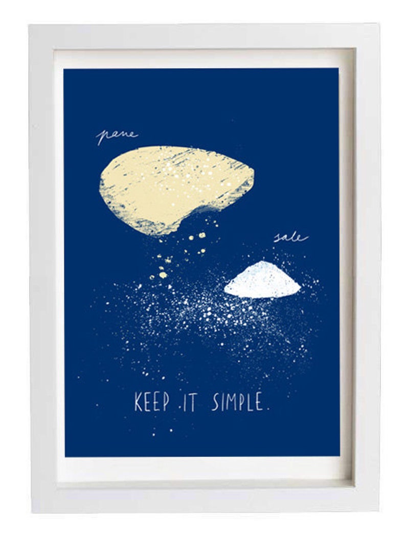 Keep it simple art print Pane e sale 11x15 Bread and salt archival fine art giclée print image 3