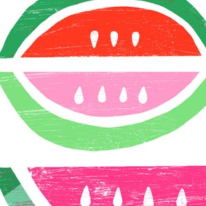 Watermelon Paradise print / White 11x15 archival fine art giclée print image 3