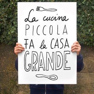 Cucina picolla Anek poster print 20x27 archival fine art giclée print image 1