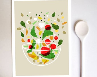 La verdura print - Vegetable art 11"x15 - archival fine art giclée print