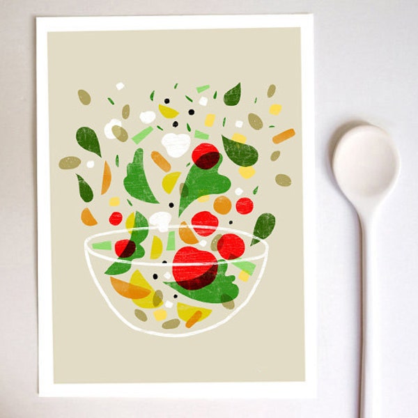 La verdura print - Vegetable art 11"x15 - archival fine art giclée print