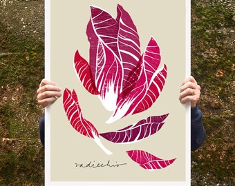 Keukenprint Radicchio 20"x27" - archival fine art giclée print