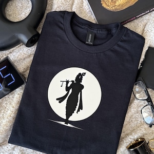 Krishna design tee, Krishna T-shirt, Yoga clothes, Krishna Vibes, Lord Krishna shirt, Krishna Lover Tshirt, Vedic T-shirt, Krishna Symbol