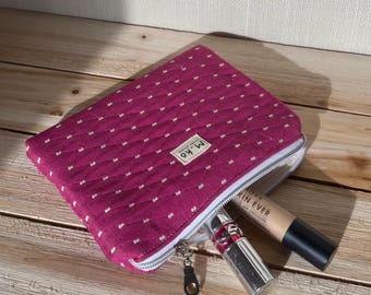 Bolsa acolchada hecha a mano: telas de decoración para el hogar más gruesas.