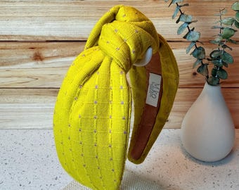 Yellow Knotted Headband