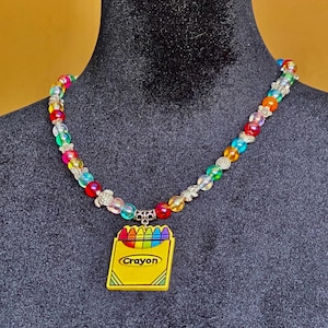 Crayon Box Rainbow Necklace