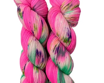 sock yarn hand dyed 100g skien