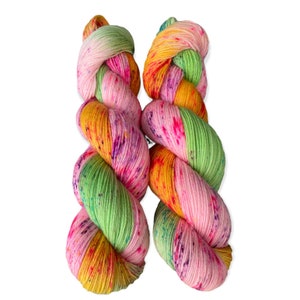 sock yarn hand dyed 100g skien