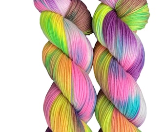 sock yarn hand dyed 100g skien