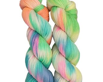 sock yarn hand dyed 100g skien