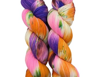 sock yarn hand dyed 100g skien