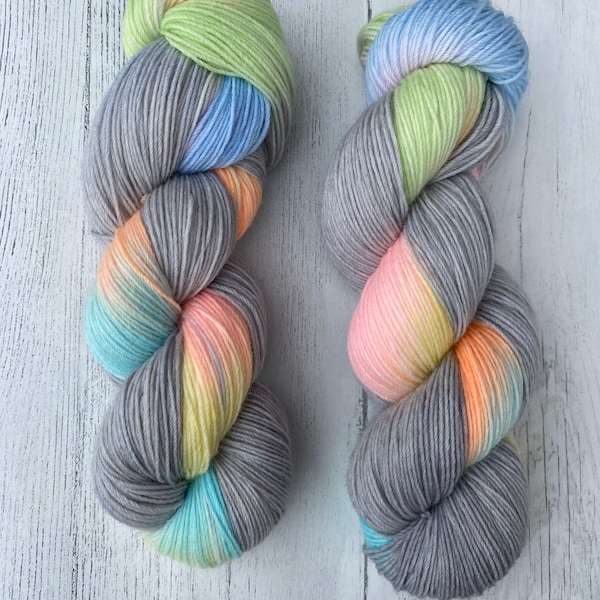 sock yarn hand dyed 100g skien