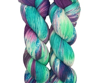 sock yarn hand dyed 100g skien