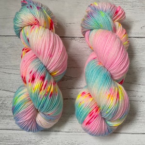 sock yarn hand dyed 100g skien Dk yarn